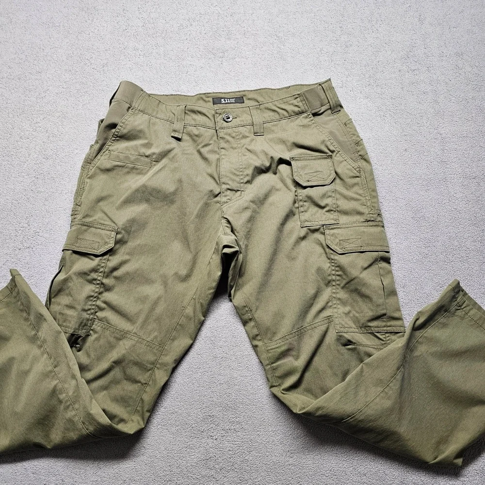 5.11 Tactical Stryke Pants Mens 36x30 Green Cargo Pockets Straight Leg Outdoor